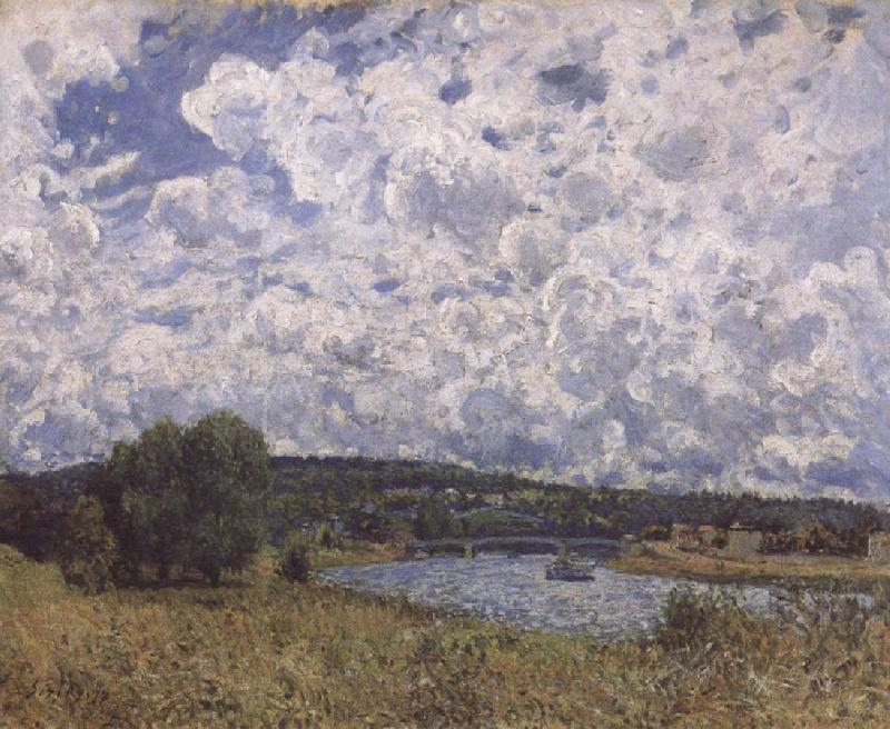 Alfred Sisley The Seine at Suresnes oil painting image